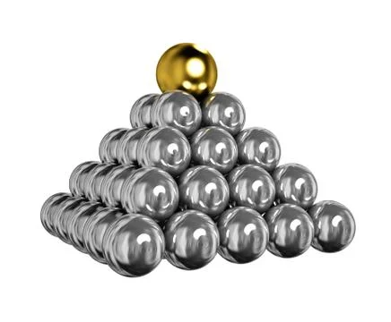 Balls Pyramid Illustration