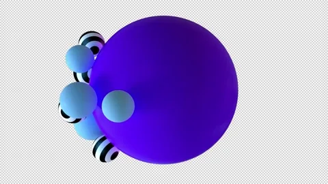 Balls rotating abstract background video Stock Footage 201311775