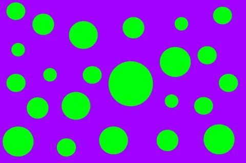 Balls of the same color and different sizes. Illustrazione stock