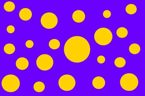 Balls of the same color and different sizes. Illustrazione stock