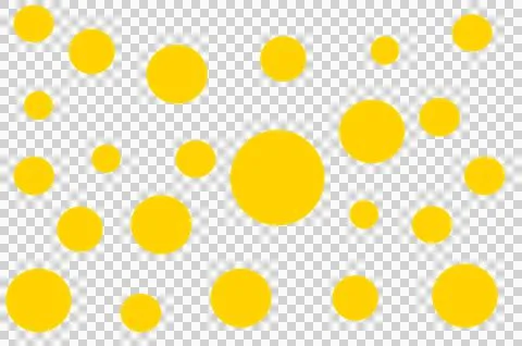 Balls of the same color and different sizes. Illustrazione stock