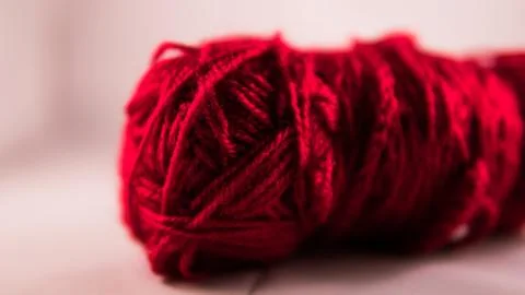 Balls of soft yarn, creative crafts Stock Photos