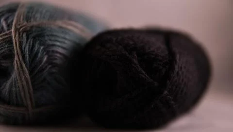Balls of soft yarn, creative crafts Stock Photos