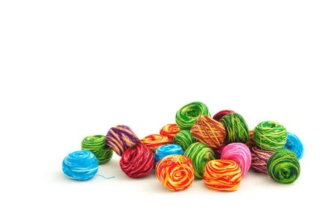 Balls of thread Stock Photos