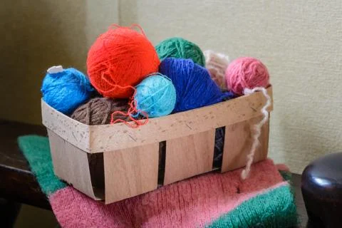 Balls of Wool Stockfoto's