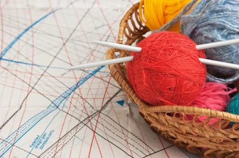 Balls of yarn Foto stock