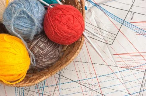 Balls of yarn Foto stock