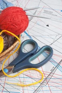 Balls of yarn Foto stock