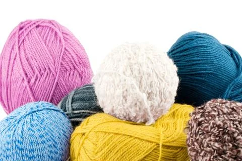 Balls of yarn Stock Photos