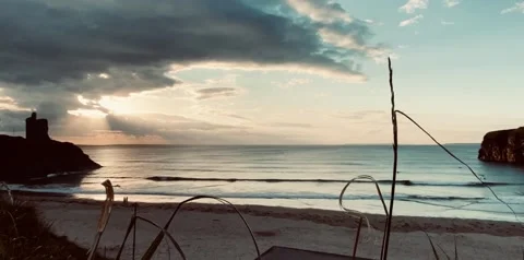 Ballybunion beach, Kerry, Ireland Stock Footage 153990761