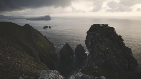 Ballydavid Head Kerry 4K sunset timelapse Stock Footage 128776176