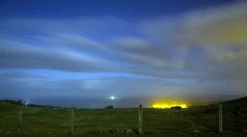 Ballygally Twilight 4K Stock Footage 63178373