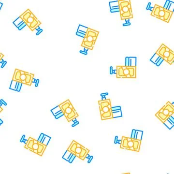 Balm for hair vector seamless pattern Illustrazione stock