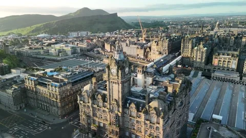 The Balmoral Edinburgh Stock Footage 277568103