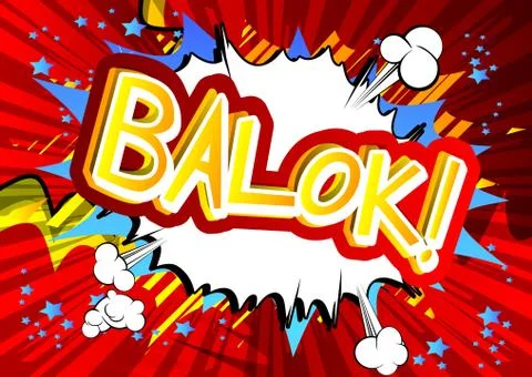 Balok! - Vector illustrated comic book style expression. Stock Illustration