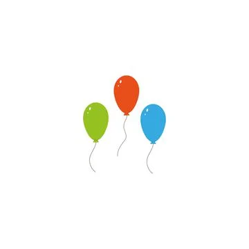 Balon on white background. Vector ilustration design. Art grain textured style Stock Illustration