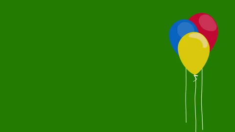 Baloon animation floating and fly Stock Footage 310448260