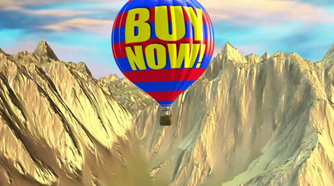 Baloon Buy Now! Stock Footage 38981832
