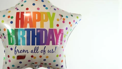 Baloon with confetti Video stock 167694739
