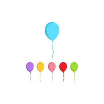 Baloon icon vector template Illustrazione stock