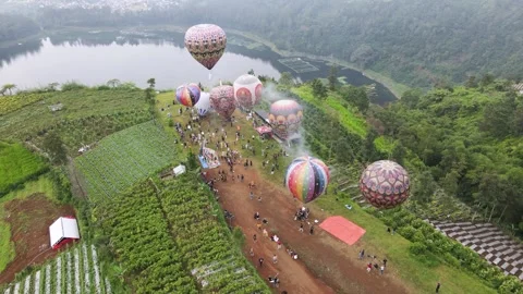 Baloon Wonosobo Video stock 260297579