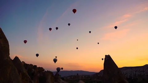 Baloons hanging in the air Stock Footage 69950572