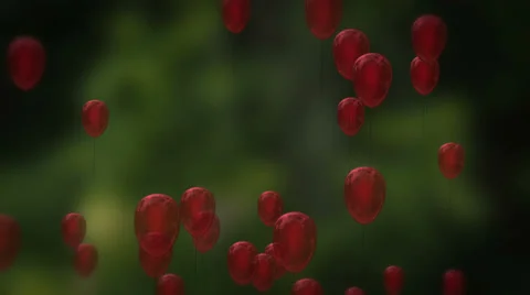 Baloons red Stock-Footage 33420097