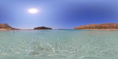Balos beach, Crete, Greece Video stock 119982103
