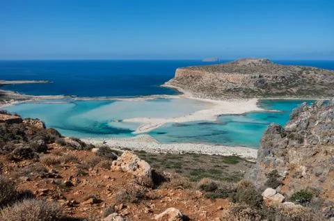 Balos beach Stock Photos