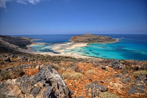 Balos lagoon Foto stock