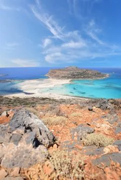 Balos lagoon Stock Photos