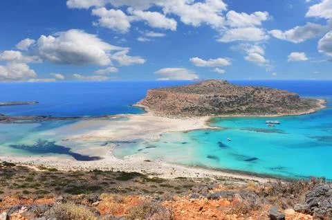 Balos lagoon Stock Photos