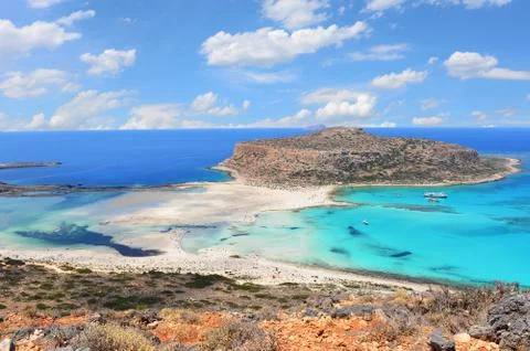 Balos lagoon Stock Photos