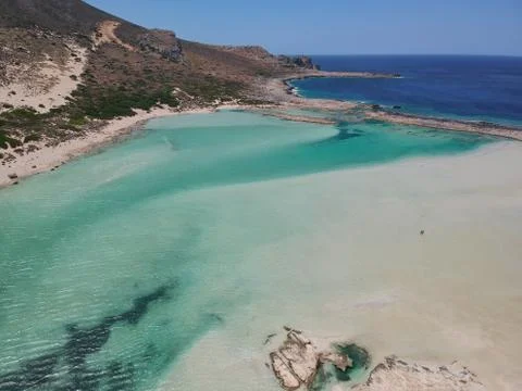 Balos Lagoon Stock Photos
