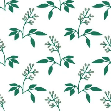 Balsam torchwood pattern Stock Illustration