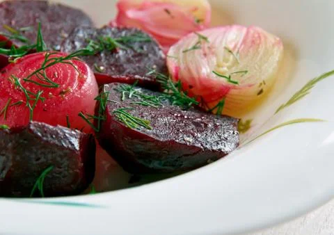 Balsamic Roasted Beet Stock Photos