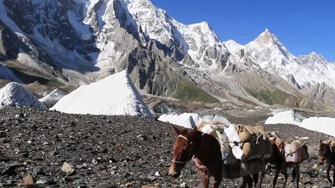 Baltaro Glacier K2 스톡 동영상 78883698