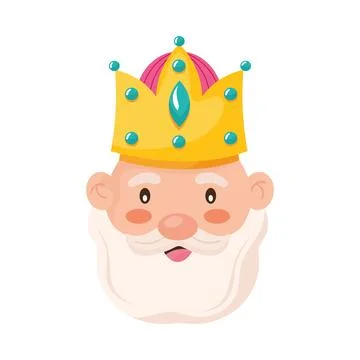Balthasar wise man head Stock Illustration
