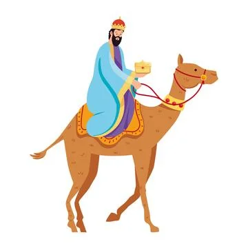 Balthasar wise man Stock Illustration