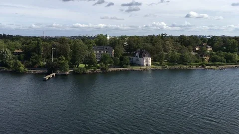 Baltic archipelago Stock Footage 115122404