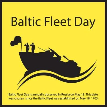 Baltic Fleet Day Stock Illustration
