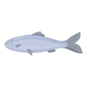 Baltic herring icon cartoon vector. Sea fish 스톡 일러스트