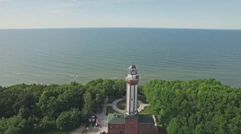 Baltic Lantern Reverse Aerial 4k Stock Footage 64566557