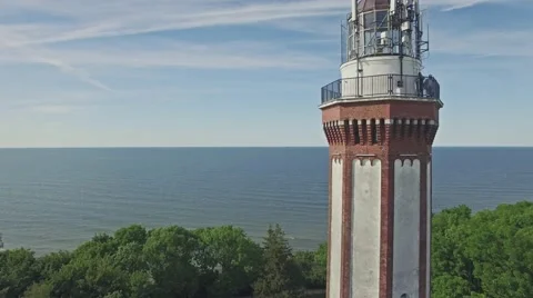 Baltic Lantern View Aerial 4k Stock Footage 64566554