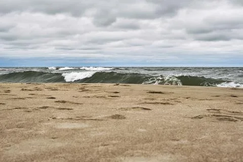 Baltic sandy coast Stock Photos