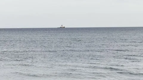 The Baltic Sea 4 whit a Ship Stock Footage 324853983