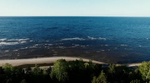 Baltic Sea Aerial Stock Footage