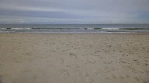Baltic sea and beach during cloudy day. 스톡 동영상 68345341