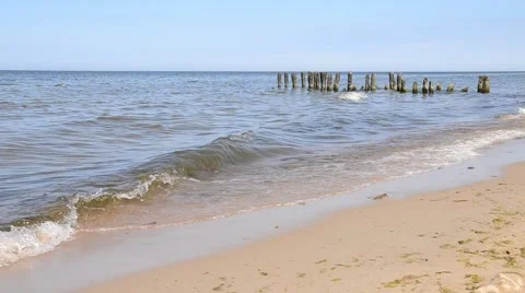 The Baltic sea beach Stock-Footage 49129154