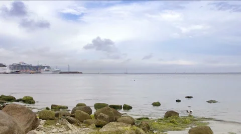 Baltic sea coast. Stock Footage 47250217